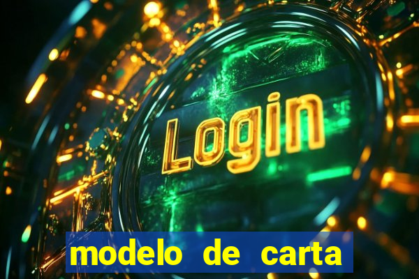 modelo de carta para encontristas
